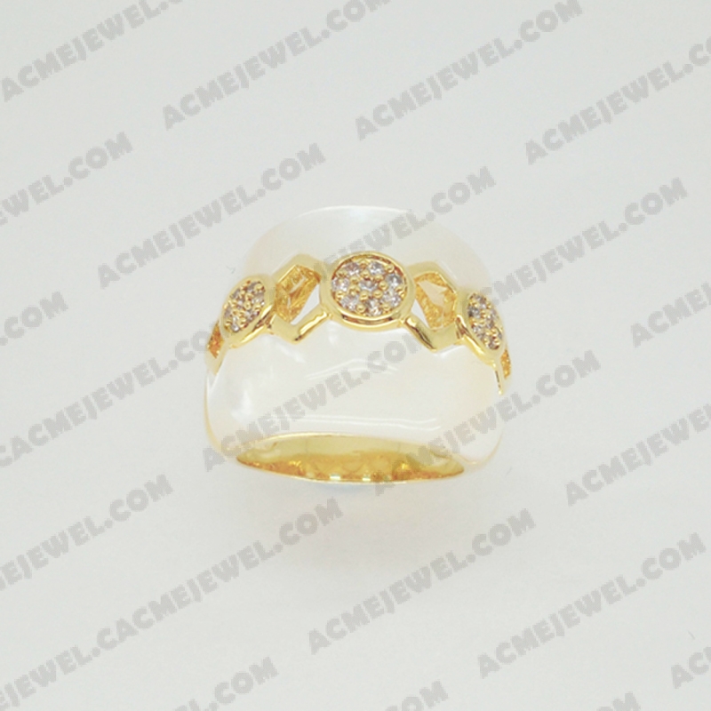 Rings Brass shiny Gold plating