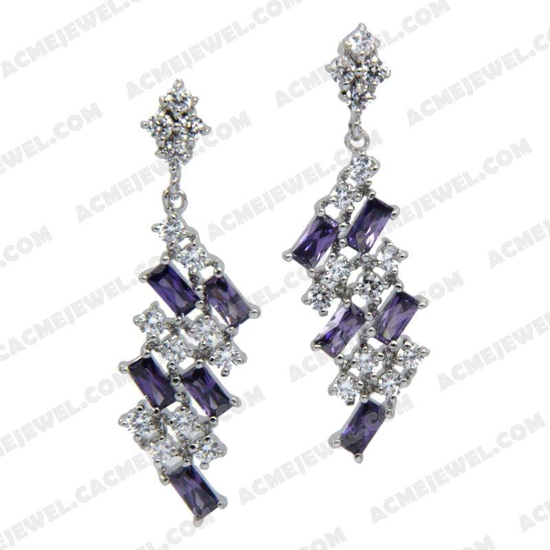 Earrings Silver / Brass  Rhodium plating Earrings Silver / Brass  Rhodium plating