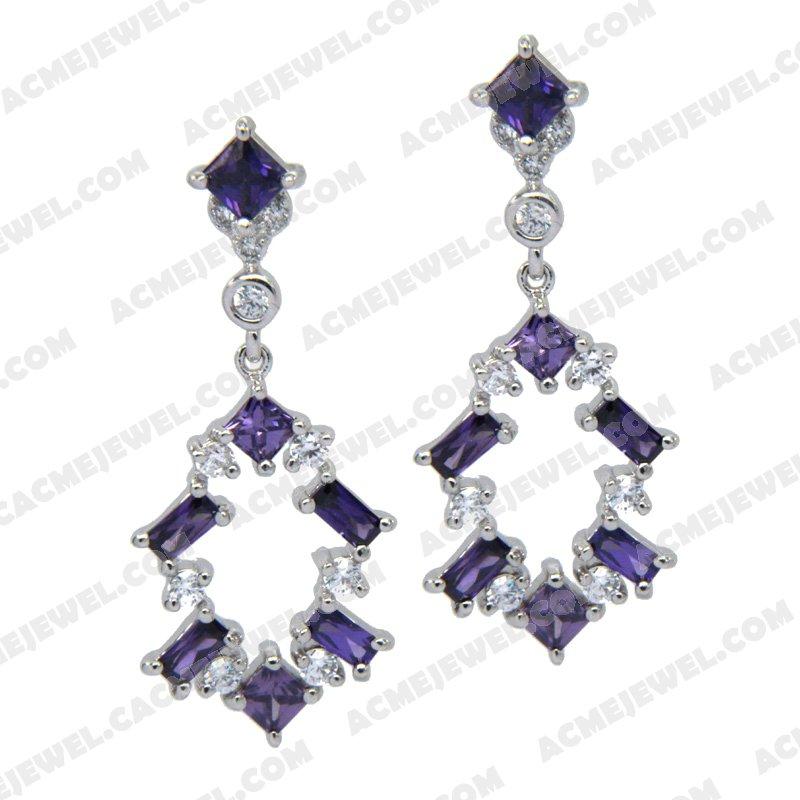 Earrings Silver / Brass  Rhodium plating Earrings Silver / Brass  Rhodium plating