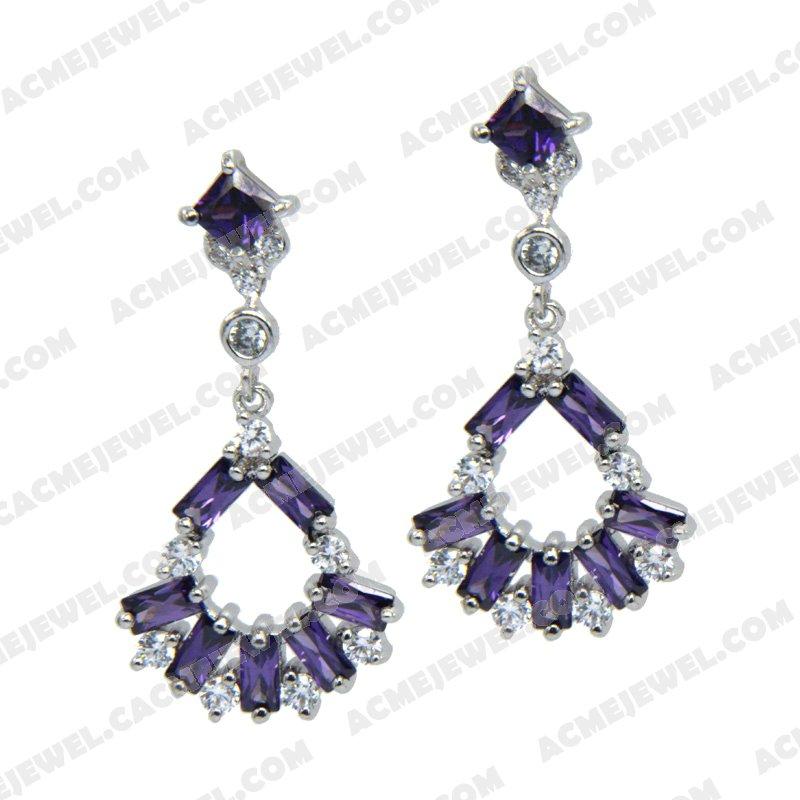 Earrings Silver / Brass  Rhodium plating Earrings Silver / Brass  Rhodium plating