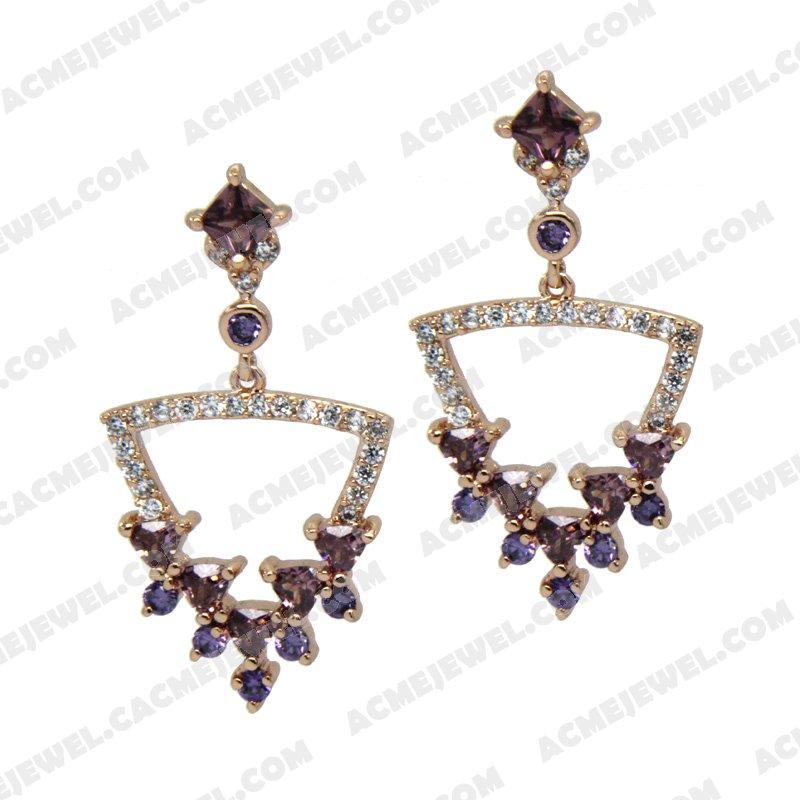 Earrings Silver / Brass  Rose gold plating Earrings Silver / Brass  Rose gold plating
