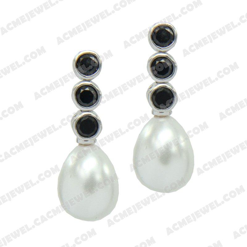 Earrings Silver / Brass  Rhodium plating Earrings Silver / Brass  Rhodium plating