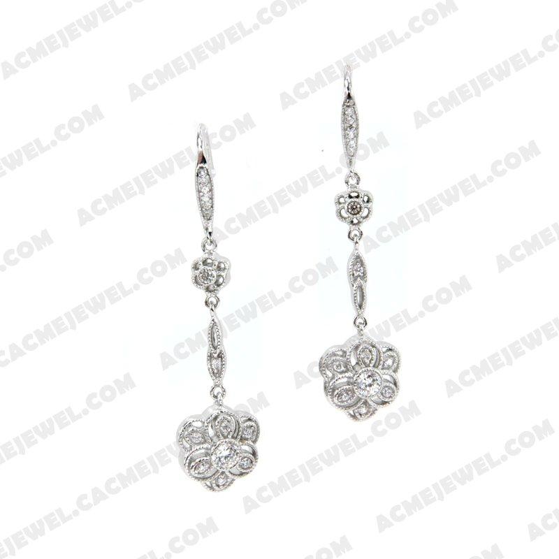 Earrings 925 Sterling Silver  Rhodium  Earrings 925 Sterling Silver  Rhodium