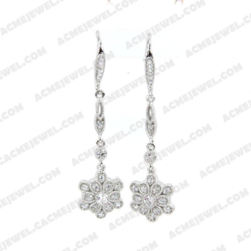 Earrings 925 Sterling Silver  Rhodium  Earrings 925 Sterling Silver  Rhodium
