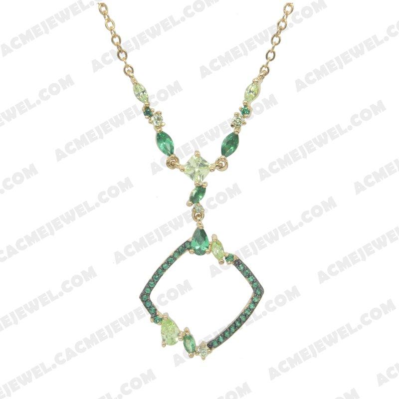 Necklace 925 Sterling Silver 2-tone Gold and black rhodium Necklace 925 Sterling Silver 2-tone Gold and black rhodium
