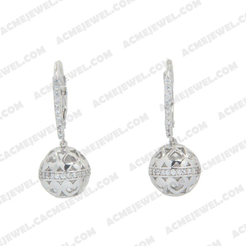 Earrings 925 Sterling Silver  Rhodium  Earrings 925 Sterling Silver  Rhodium