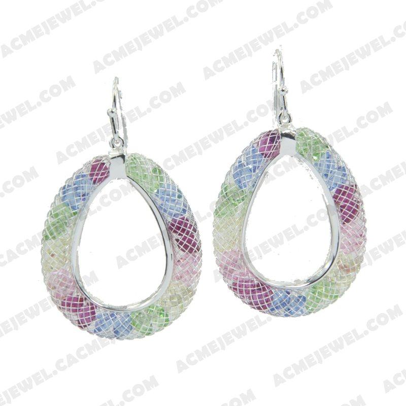 Earrings 925 Sterling Silver  Silver plating + e-coating