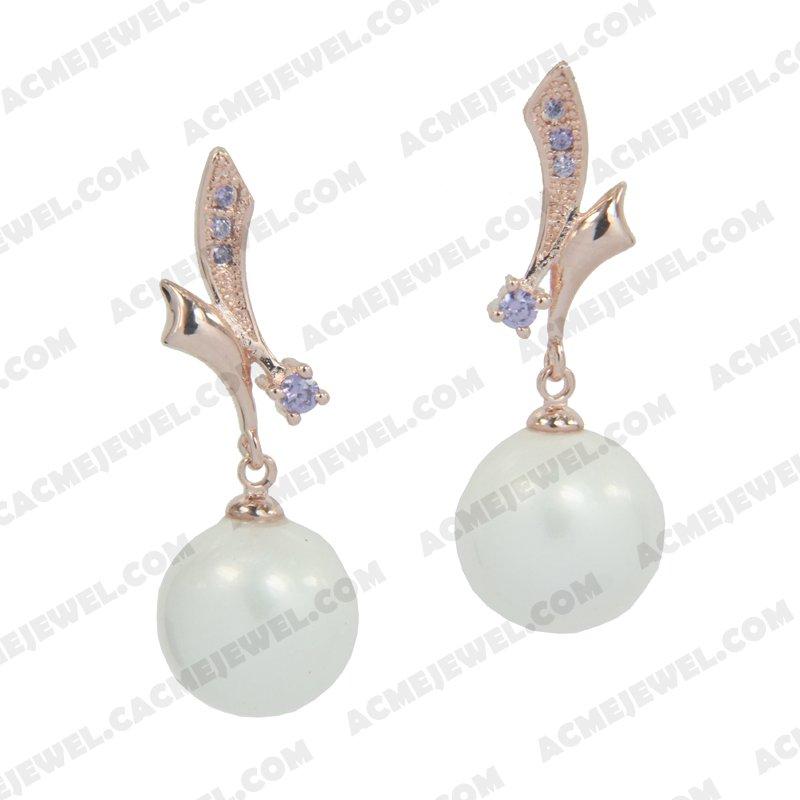 Earrings 925 sterling silver   Rose gold 