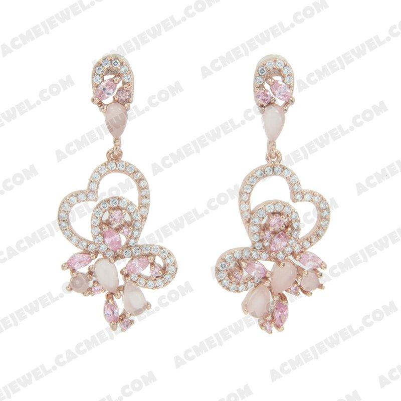 Earrings 925 sterling silver   Rose Gold 