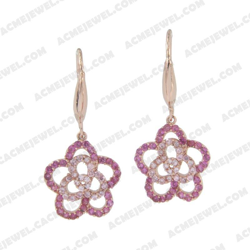 Earrings 925 sterling silver   Rose Gold 