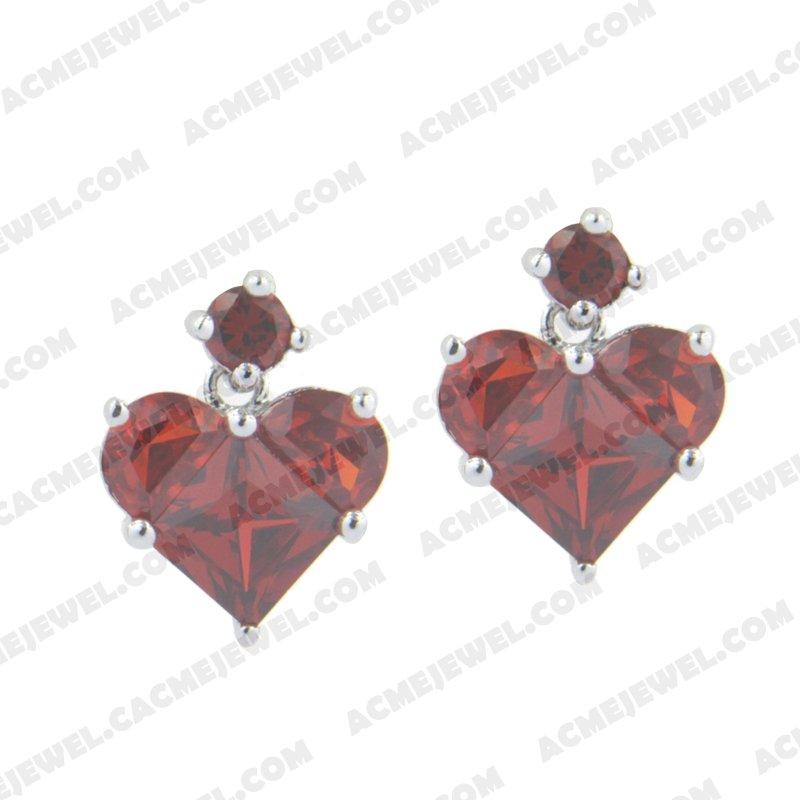 Earrings 925 sterling silver   Rhodium 