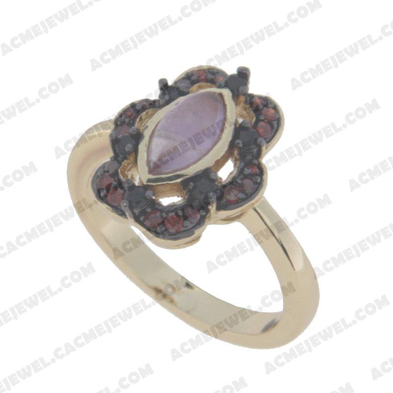 Rings 925 sterling silver  2-tone Gold and black rhodium Rings 925 sterling silver  2-tone Gold and black rhodium