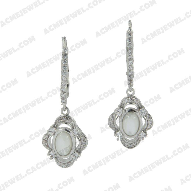 Earrings 925 sterling silver   Rhodium  Earrings 925 sterling silver   Rhodium