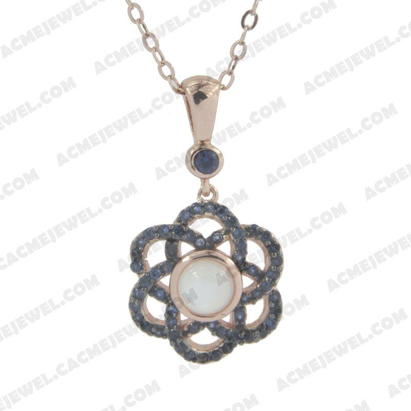 Pendants 925 sterling silver  2-tone Rose gold and black rhodium Pendants 925 sterling silver  2-tone Rose gold and black rhodium