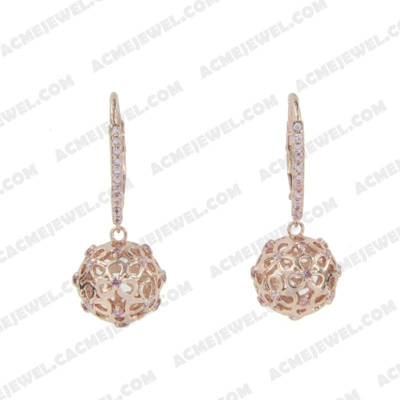 Earrings 925 sterling silver   Rose gold  Earrings 925 sterling silver   Rose gold