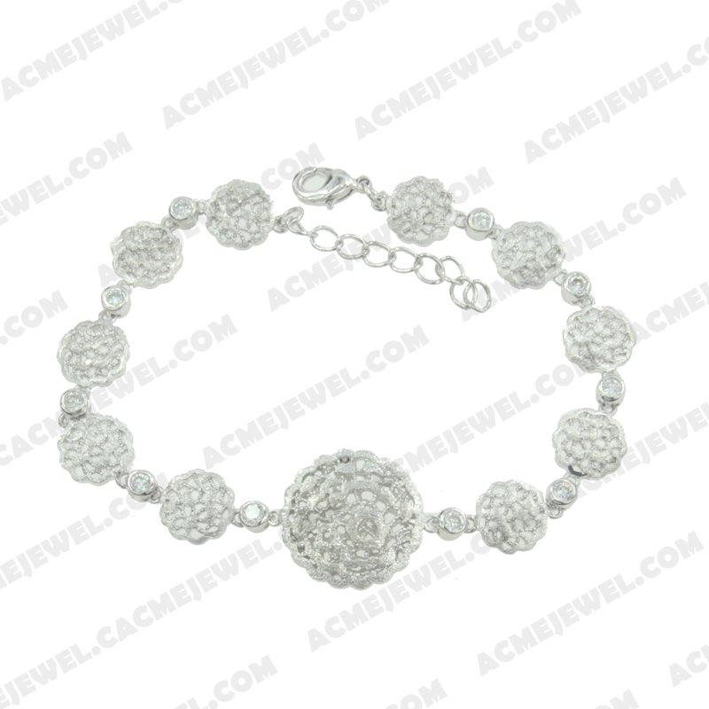 Bracelets & Bangles 925 sterling silver  2-tone Rhodium and rhodium (sand finishing) Bracelets & Bangles 925 sterling silver  2-tone Rhodium and rhodium (sand finishing)