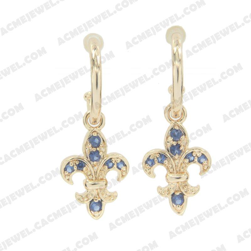 Earrings 925 sterling silver   Gold 