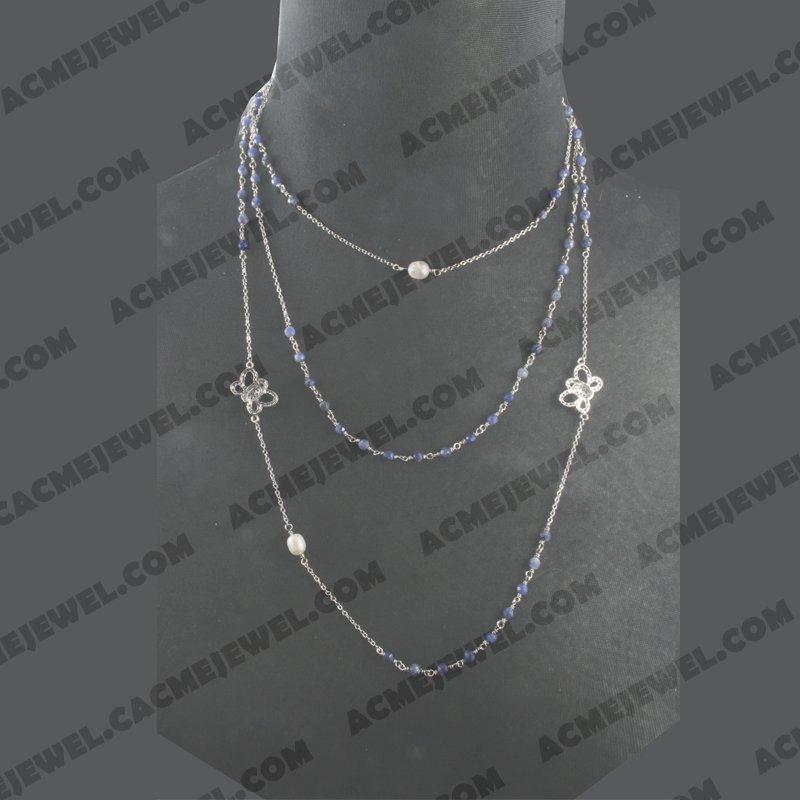 Necklace 925 sterling silver   Rhodium  Necklace 925 sterling silver   Rhodium