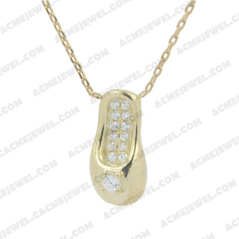 Necklace 925 Sterling Silver  Gold 