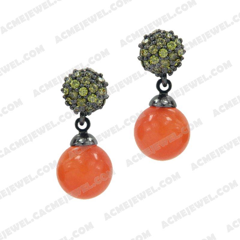 Earrings 925 Sterling Silver  Black rhodium Earrings 925 Sterling Silver  Black rhodium