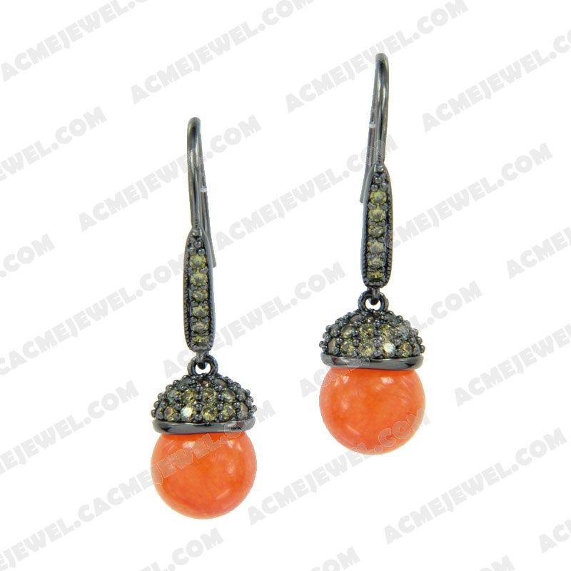 Earrings 925 Sterling Silver  Black rhodium Earrings 925 Sterling Silver  Black rhodium