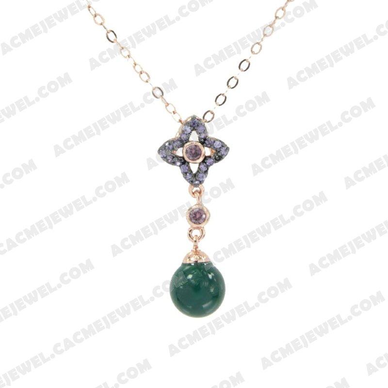 Pendants 925 Sterling Silver 2-tone Rose gold and black rhodium Pendants 925 Sterling Silver 2-tone Rose gold and black rhodium