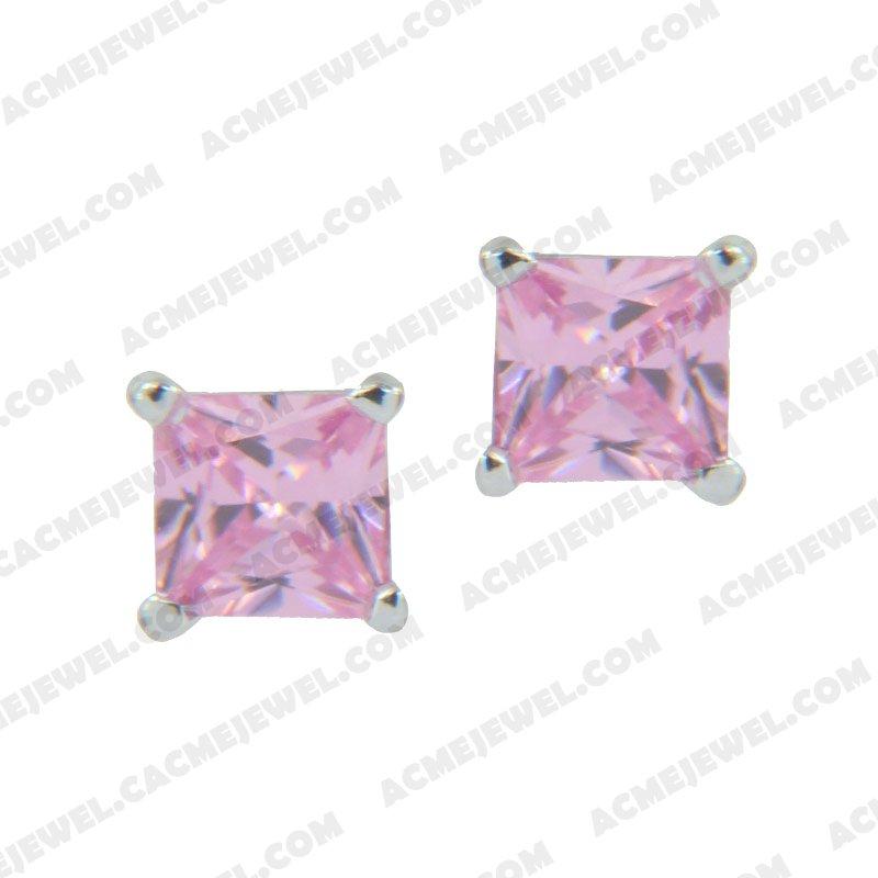 Earrings 925 sterling silver   Rhodium 