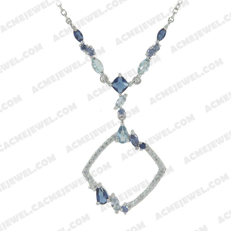 Necklace 925 Sterling Silver  Rhodium Necklace 925 Sterling Silver  Rhodium